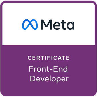 Certified Meta Front-End Developer